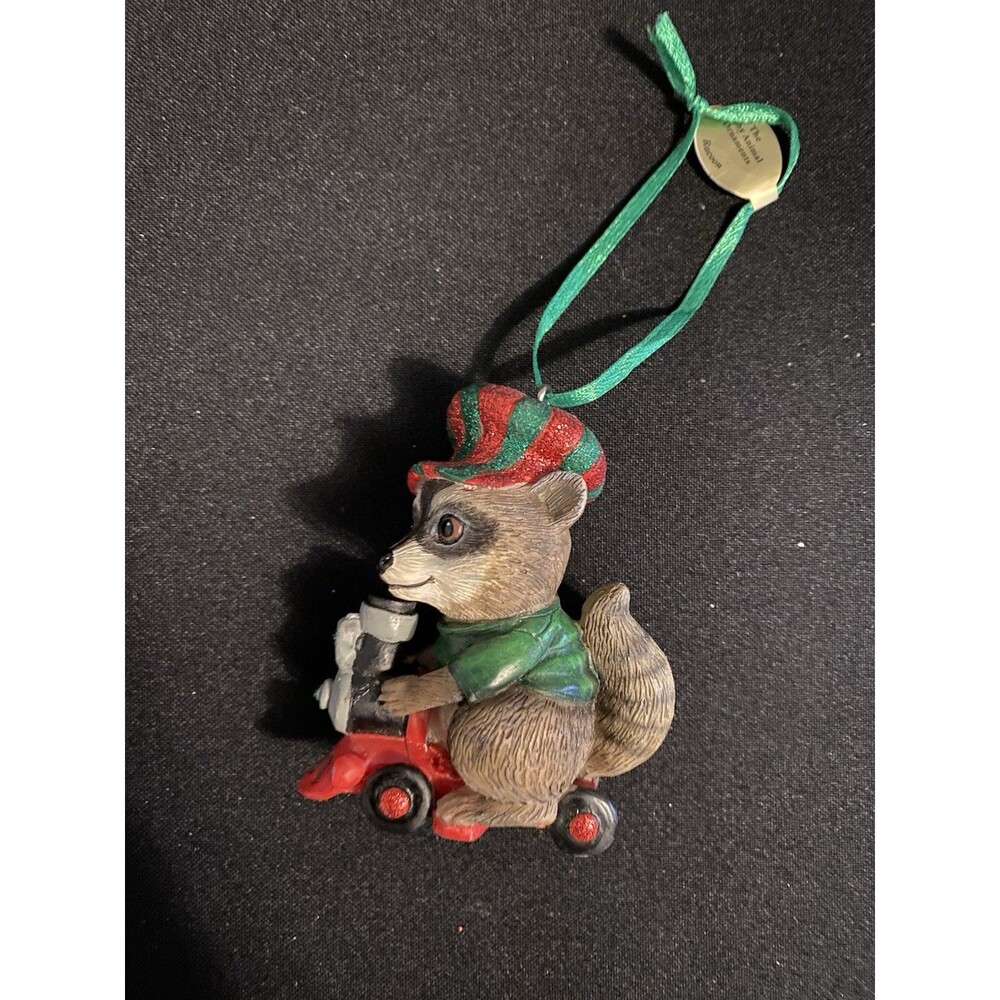 Danbury Mint Baby Animal Raccoon Christmas Ornament